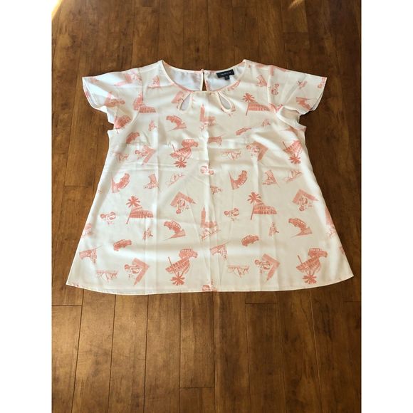 Boardroom Brunch Keyhole Top by ModCloth Size XL - Picture 1 of 6